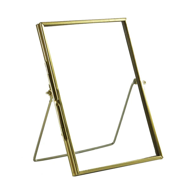 Hiya Recycled Glass Gold Standing Metal Photo Frame 7″ X 5″