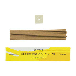 Scentsual Sparkling Gold Yuzu Incense Sticks