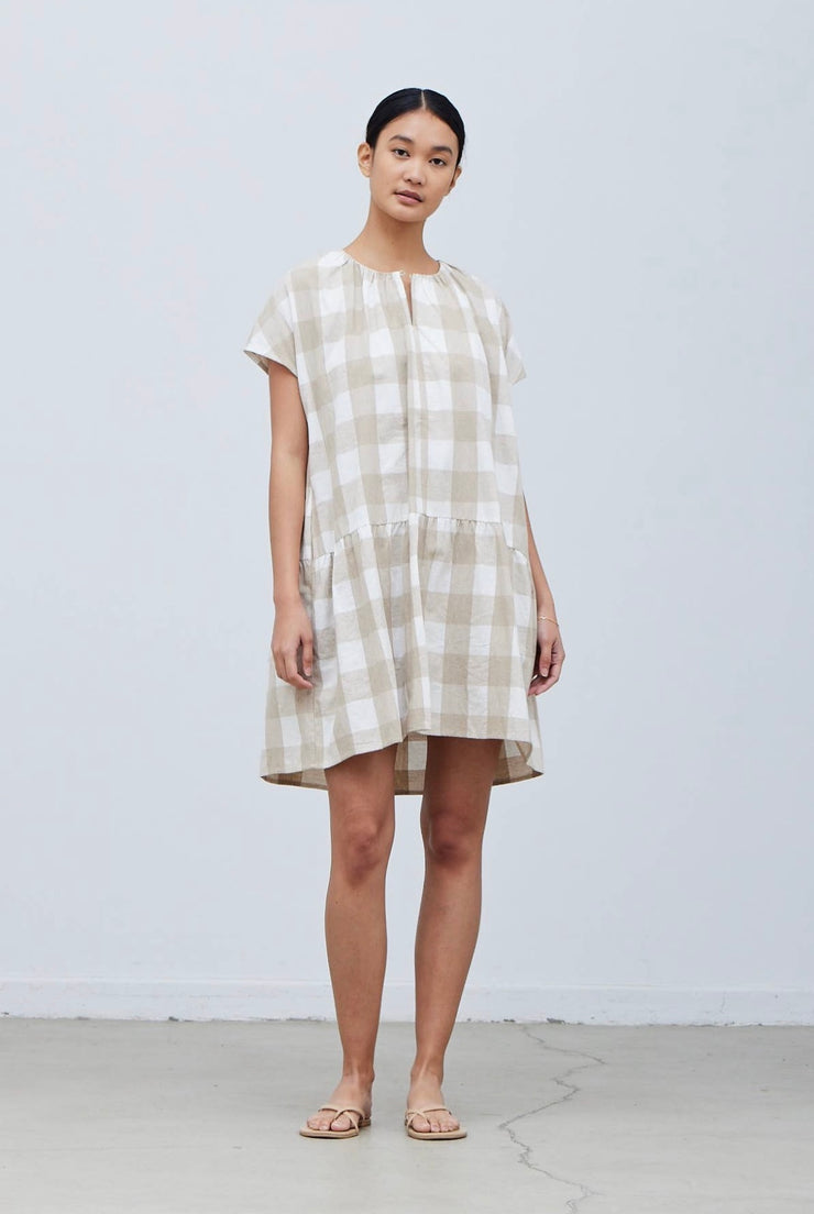Gingham Check Midi Dress- from victoria