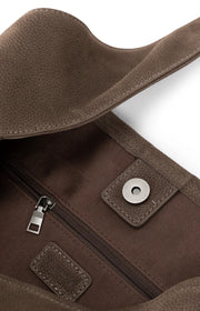 Large Leather Shoulder Bag With Adjustable Strap
