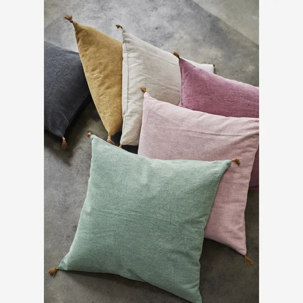 Cotton Cushion in Moss Green
