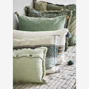 Cotton Cushion in Moss Green