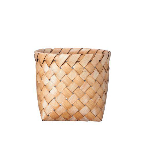 Nila Wood Basket in Small