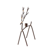 Oh Deer Candle Holder in rust