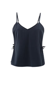 Strappy Navy Blue Top with drawstring detail at sides