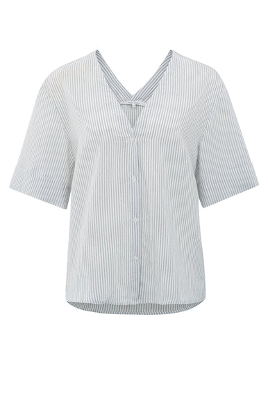 Striped Blouse with back cross