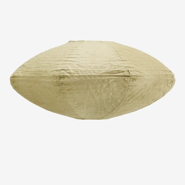 Handmade Paper Oval Lamp Shade in Sand