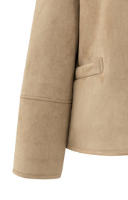 Oversized Lammy Coat With Raglan Sleeves