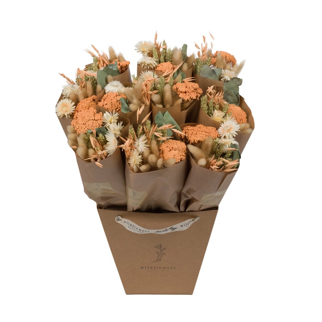Dried Flowers Small Apricot Bouquet - from victoria shop