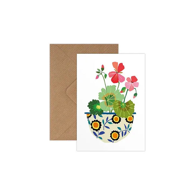 Pelargonium Greeting Card