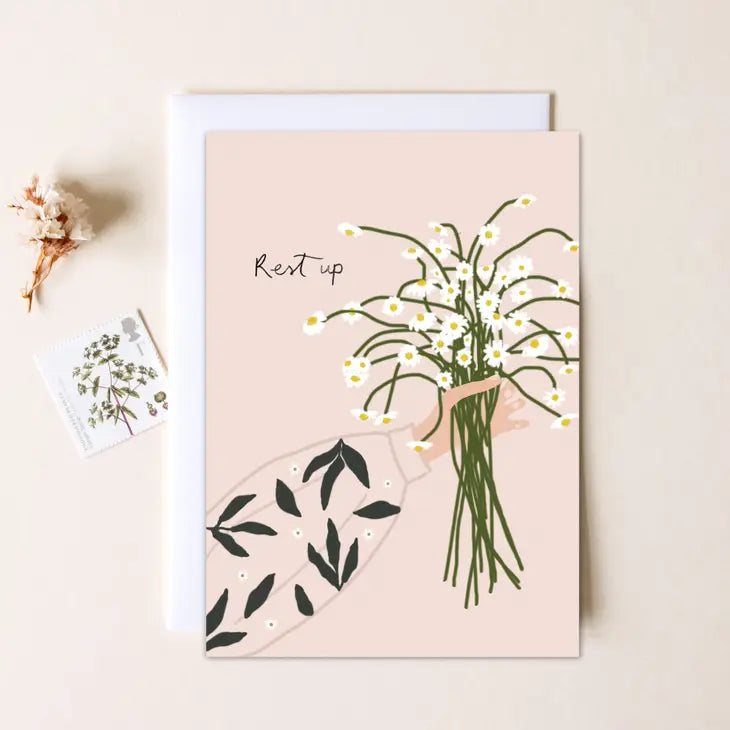 'Rest Up' Get Well Soon- Greeting card
