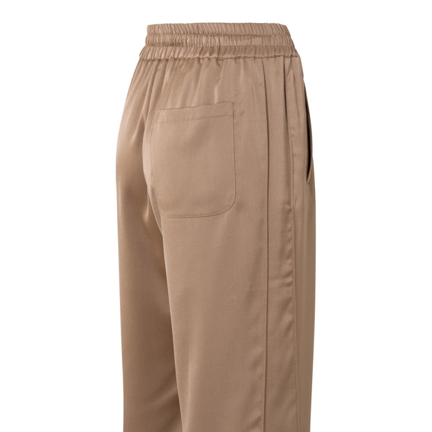 Satin wide leg trousers with side pockets - From Victoria Shop