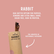 100% Natural Rabbit Dog single Chew