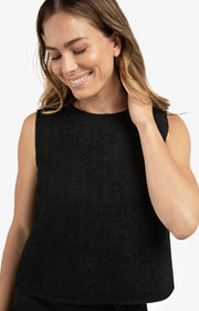Sleeveless top with bow details on the back