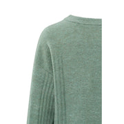 Jade Green Sweater with Round Neck