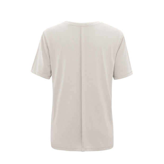 T-shirt with rounded V-neck and short sleeves in regular fit