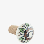 Hand Painted Stoneware Bottle Stopper