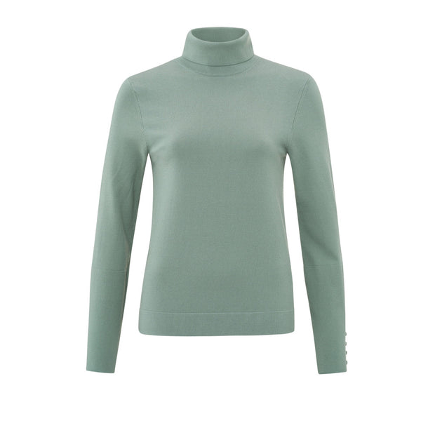 Jade Green Turtleneck Long Sleeve Sweater - From Victoria Shop