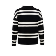 Turtleneck Jumper with Wide Stripes - From Victoria Shop