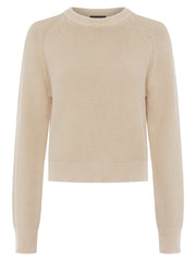 Lilly Mozart Crew Neck Jumper in Oatmeal