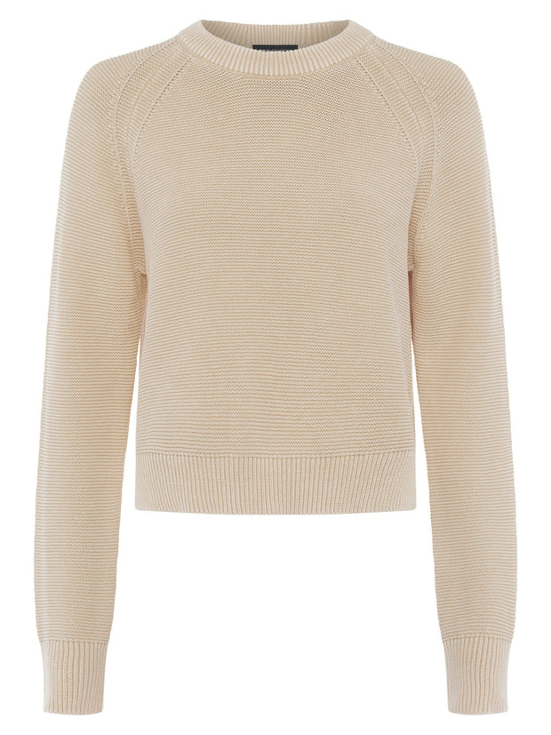 Lilly Mozart Crew Neck Jumper in Oatmeal