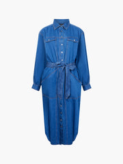 Zaves Chambray Denim Dress