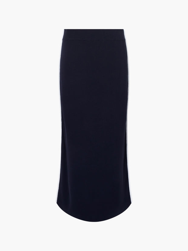 Ottie Midi Back Slit Skirt