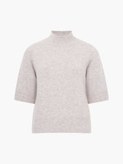 Kezia Short Sleeve Jumper in almond
