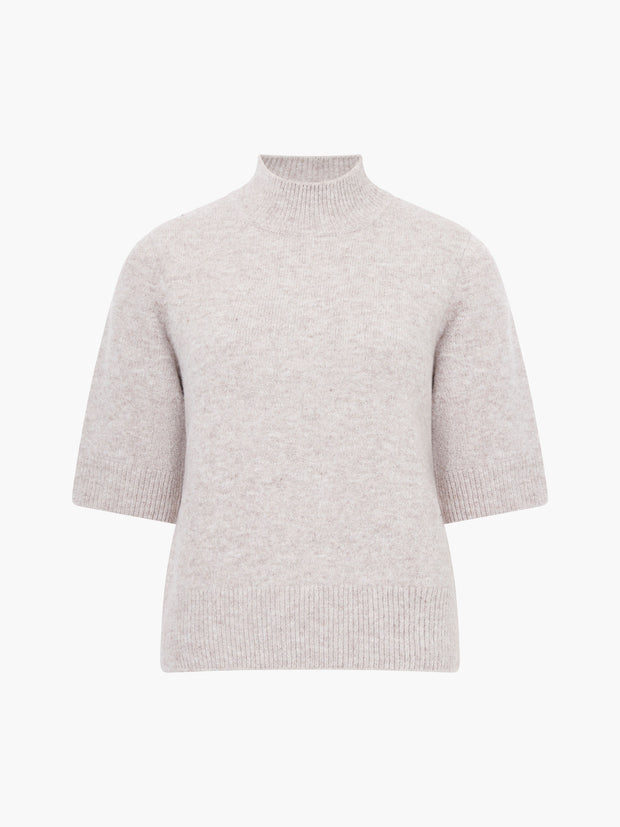 Kezia Short Sleeve Jumper in almond