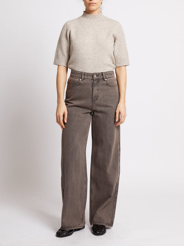 model wearing Kezia Short Sleeve Jumper