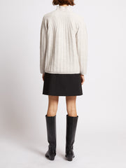 model wearing Kezia Knit Jumper reverse detail