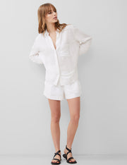 Birdie White Linen Boyfriend Shirt - From Victoria Shop