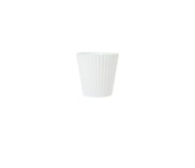 100% Recycled plastic Scalloped Planters - White Melange