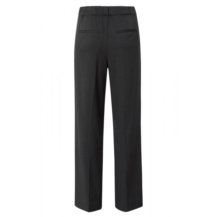 Woven wide leg trousers with side pockets and pleated detail