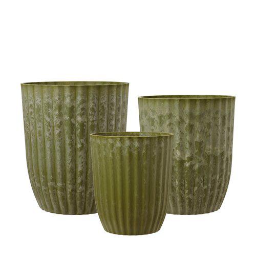 100% Recycled Plastic Green Yodit Planters