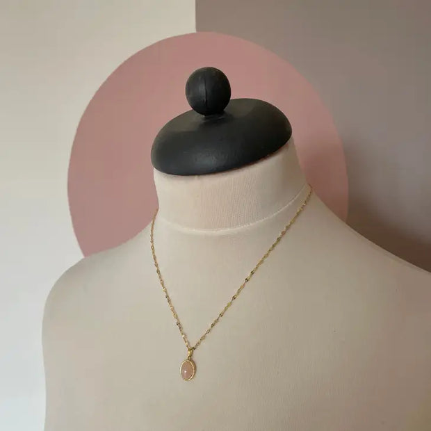 N024 'Everyday' Rose Quartz Necklace