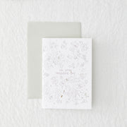 Seeded Greetings Card - On Your Wedding Day
