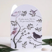 'A Little Birdie' Birthday A6 Greeting Card