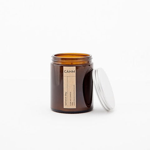 CAHM Amber Jar Candle Wood sage and sea salt