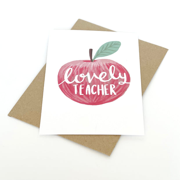 Lovely Teacher Design Card
