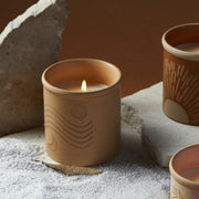 lifestyle photo Dune Ceramic Orange Zest & Bergamot Candle - from victoria shop
