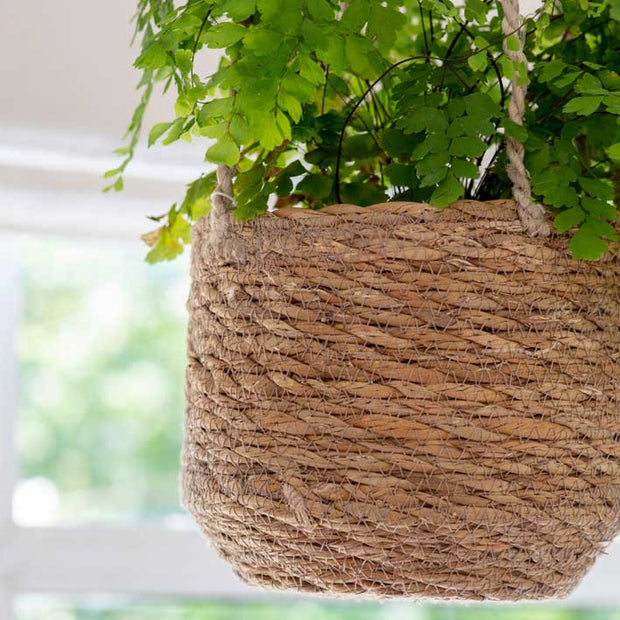 Tapered Jute Hanging Plant Pot - From Victoria Shop