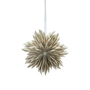 Spiky Paper Star Light/Decoration (White/Sand)