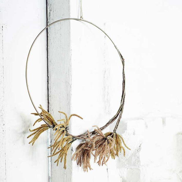 Hanging Brass Decoration Hoop - 40cm - From Victoria Shop