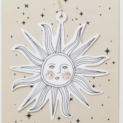 Sunface Papercut Decoration with Postcard and Envelope