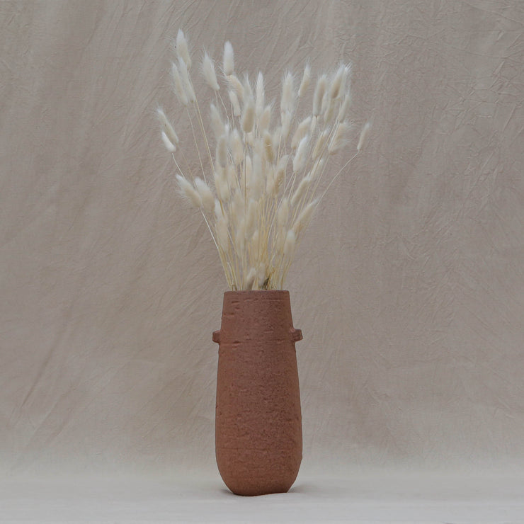 Dried White Lagurus in vase - from victoria shop