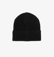 Mohair Beanie Hat - Midnight Black