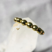 4205 Big Dots Stacker Gold Plated Ring