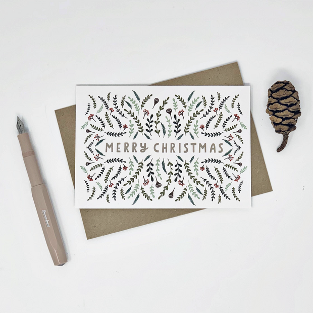 Merry Christmas Greeting Cards (pack of 8)