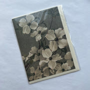 White Floral Vintage Illustrated Greeting card